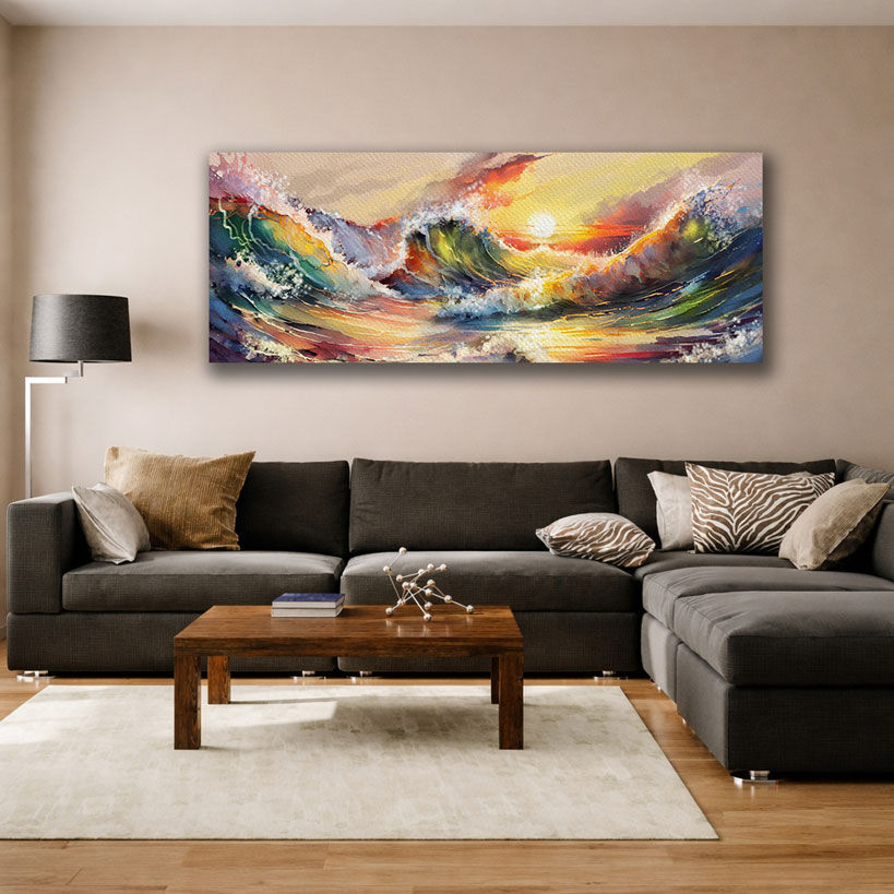 Snowy Peaks Wall Canvas Prints – view 2