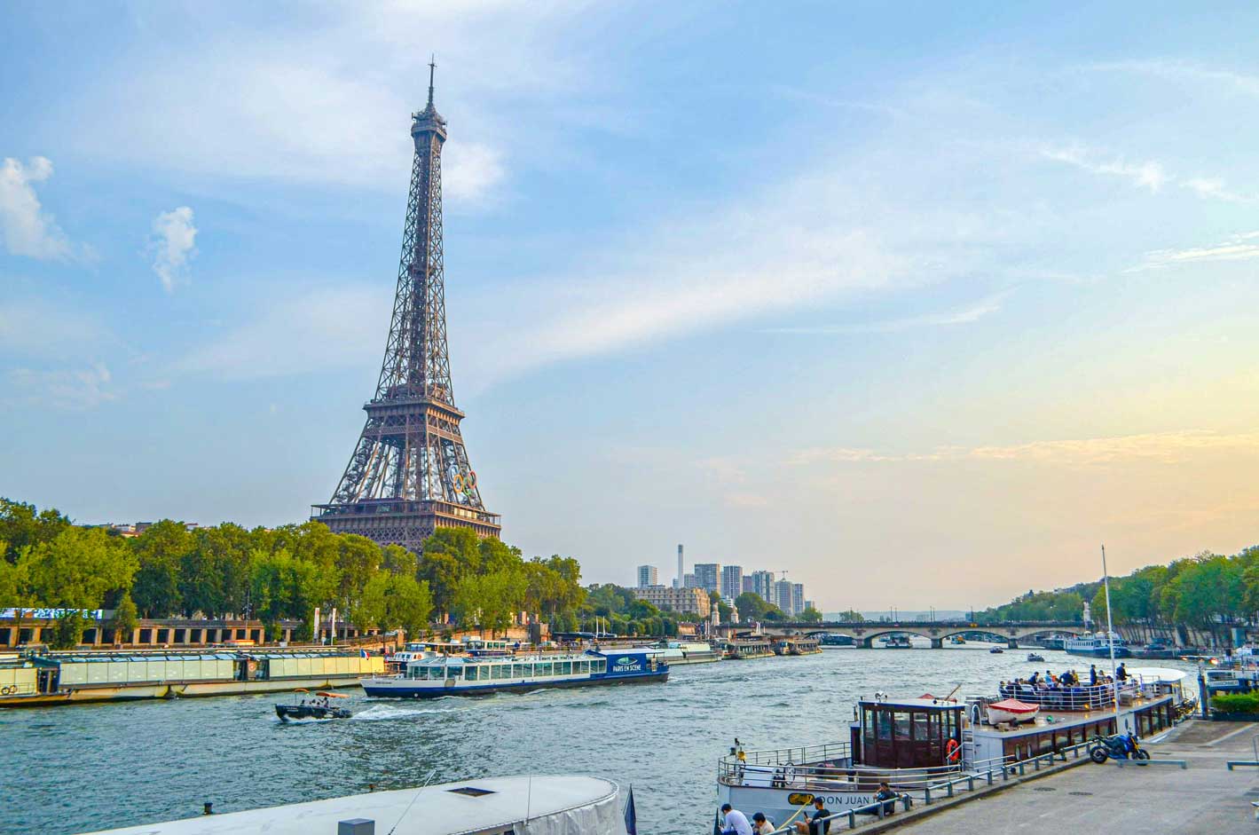 Pink Glowing Eiffel Tower Sunset Fantasy Canvas Wall Art — image 2 of 2
