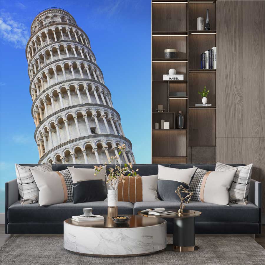 Leaning Tower of Pisa Romanesque Architecture Wall Mural Art