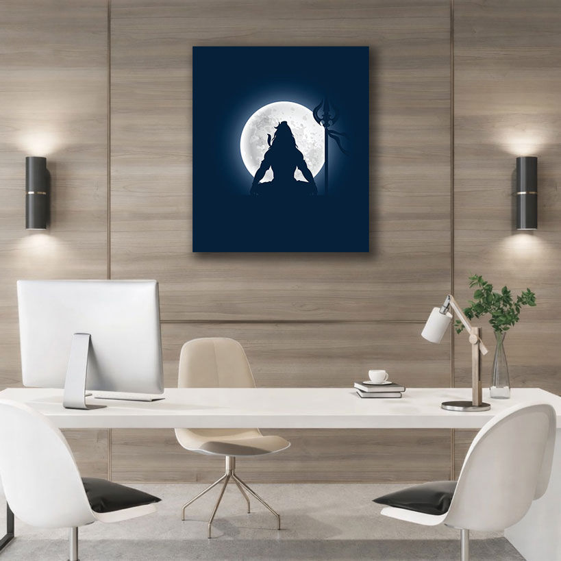Traditional Shiva Painting Canvas – view 3