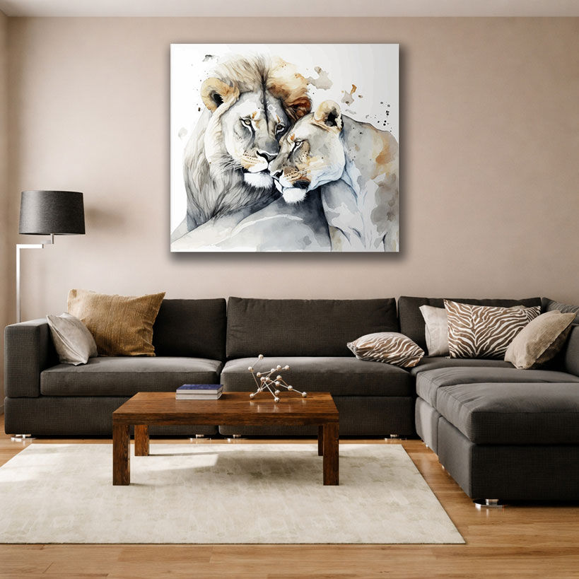 Mystical Reindeer Forest Canvas Wall Art – view 2