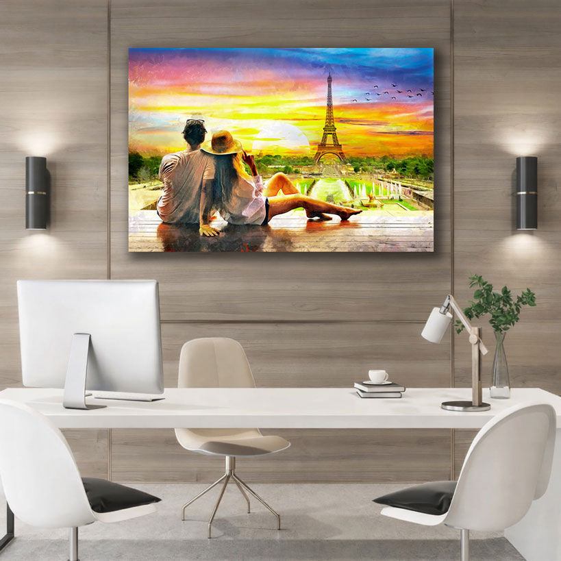 Romantic Embrace Canvas Wall Art - Premium Prints for Home — image 3 of 4