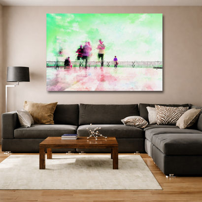 Deep Green Pine Forest Trail - Nature Canvas Art – view 2
