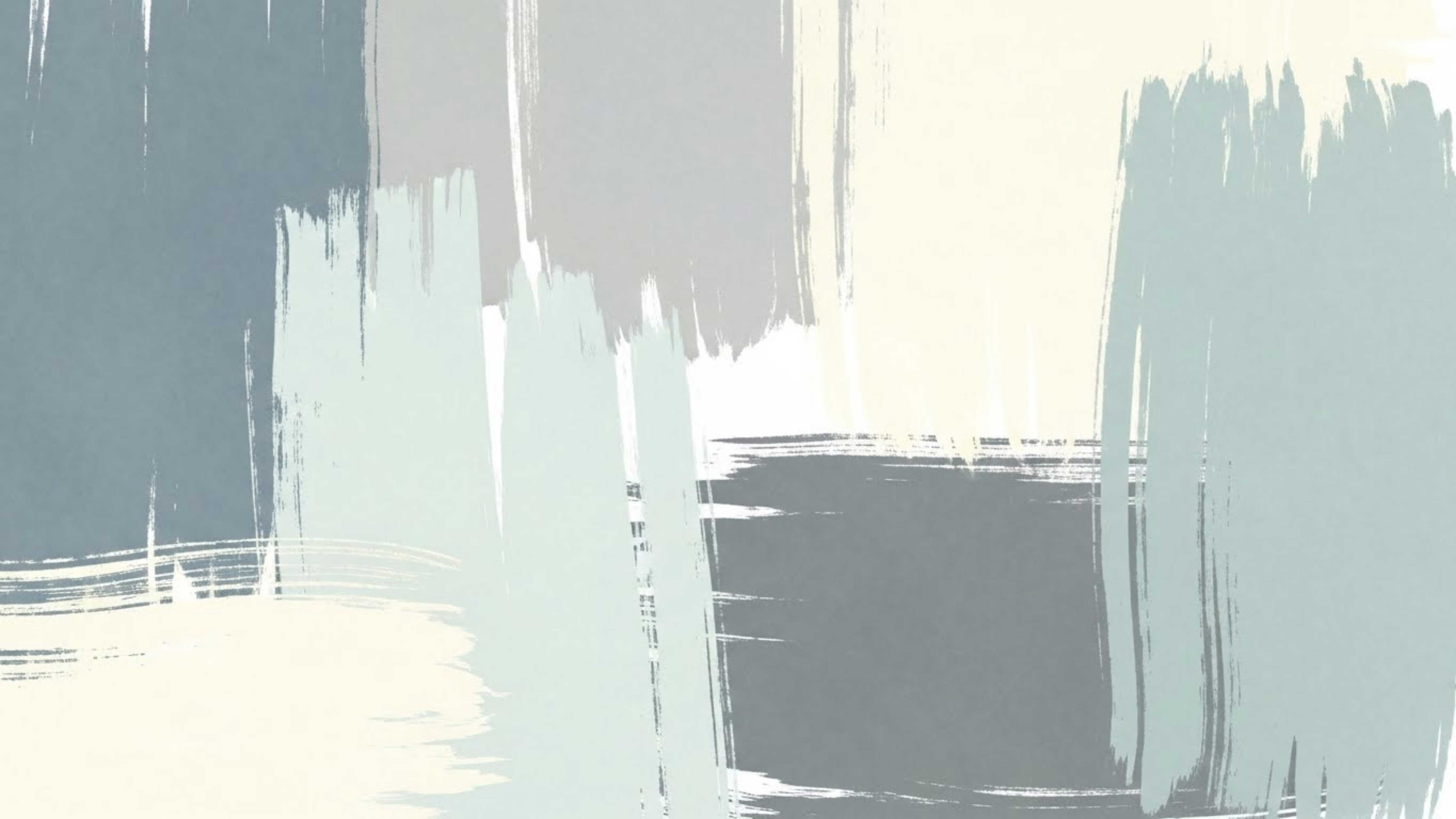 Minimalist Sage & Slate Paint Brushstroke Wallpaper Mural – view 2