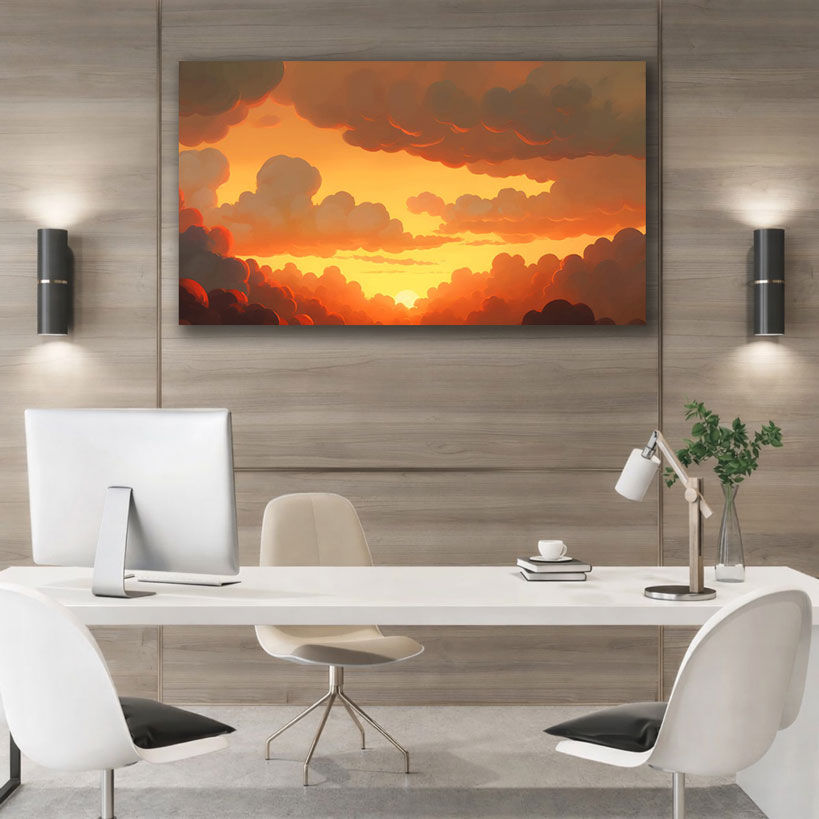Luminous Dawn Framed Canvas Wall Art — image 2 of 4