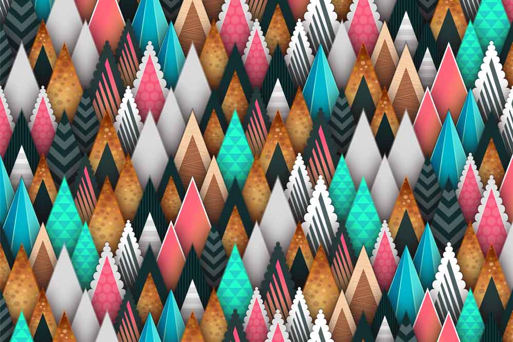 Abstract Brown Leaf Pattern Fridge Wallpaper | Stylish Fridge Covering – view 2