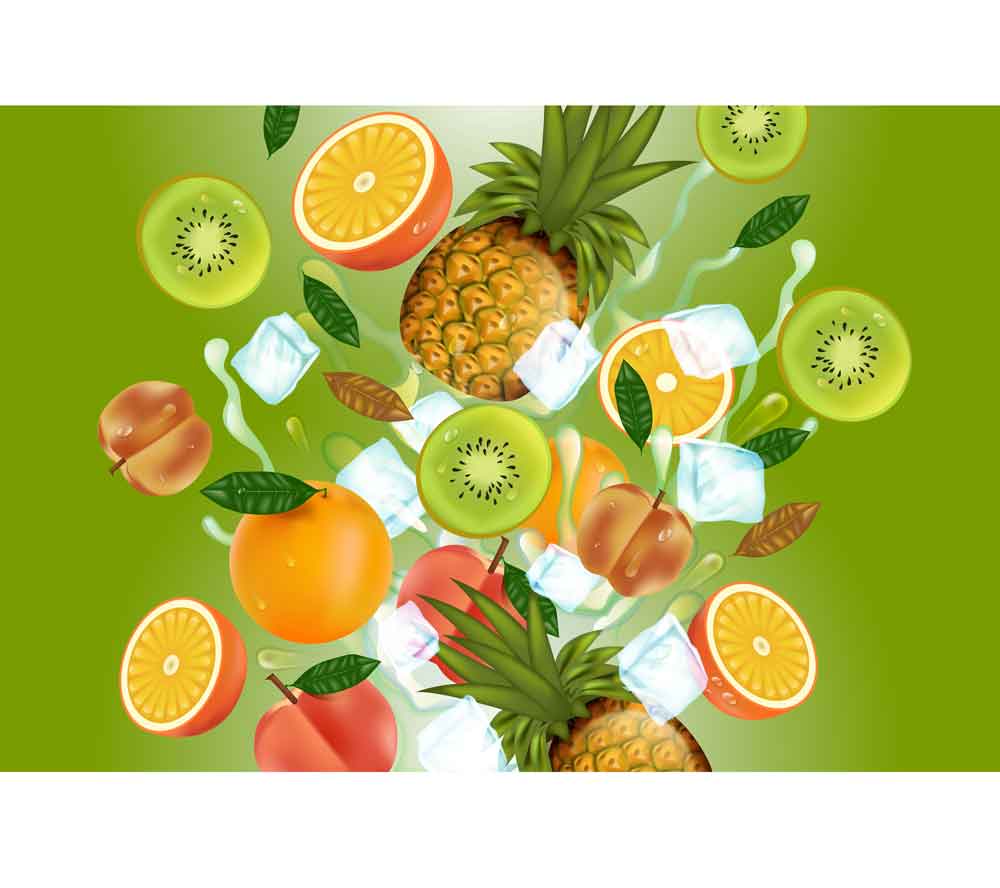Vibrant Tropical Jungle Birds Fridge Wallpaper – view 2
