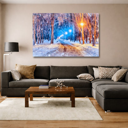 Serene Walkway Road Canvas Wall Art – view 2
