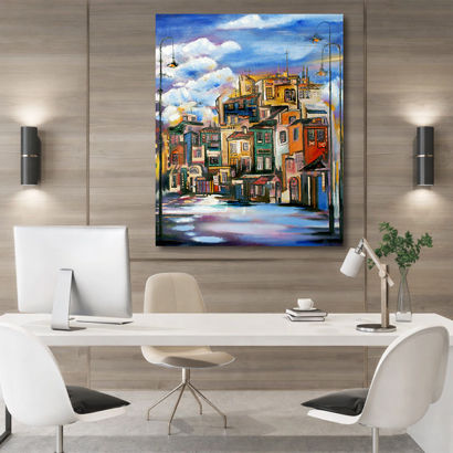 Misty Walkway Road Canvas Wall Art – view 3