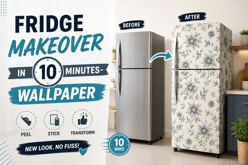 Fridge Makeover in 10 Minutes: Why Fridge Wallpapers Are the Hottest Kitchen Trend in India