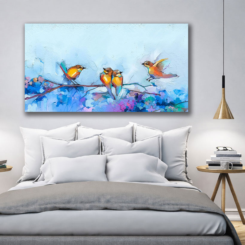 Wild Nature Oversized Canvas Wall Art - Displayed in Office or Study Room - Office Wall Decor India - Canvas Groove India