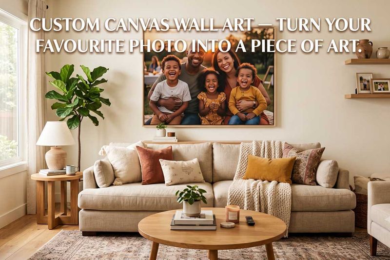 Custom Canvas Wall Art — Turn Your Favourite Photo Into a Piece of Art