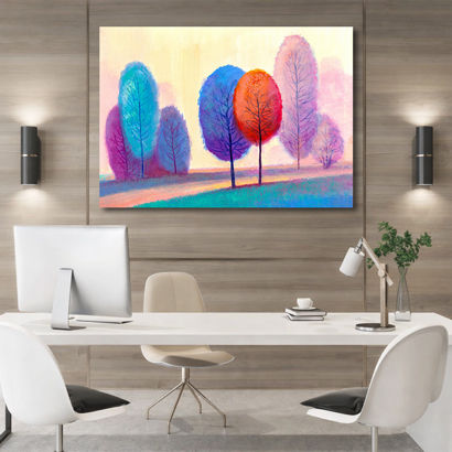 Autumn Golden Woods Road - Nature Canvas Prints Online – view 3
