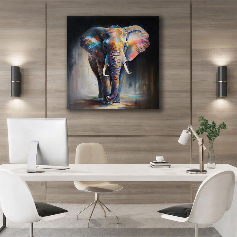 Misty Woodlands Abstract Wall Art – view 3