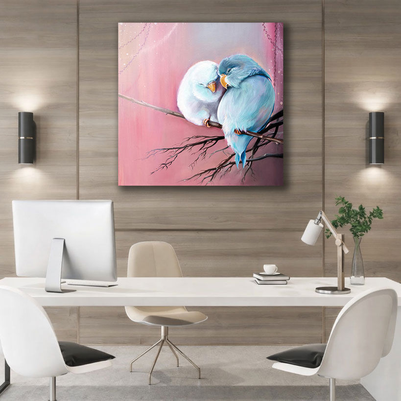 Majestic Lion Face Canvas Wall Art – view 3