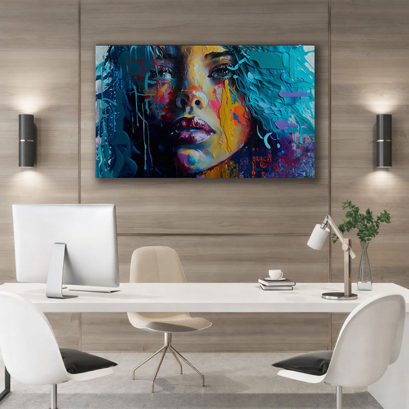 Mysterious Diva Canvas Wall Art – view 3