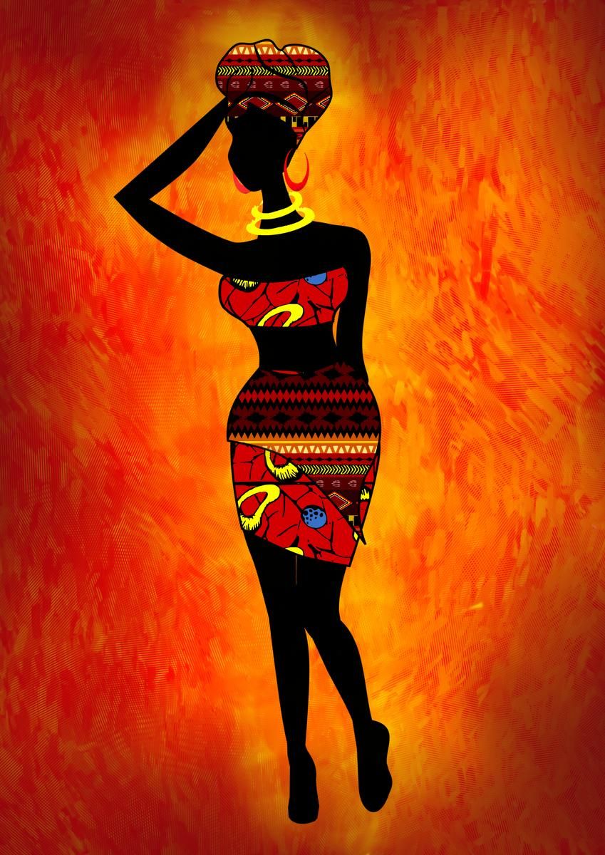 Traditional Tribal Village Canvas Wall Art – view 3