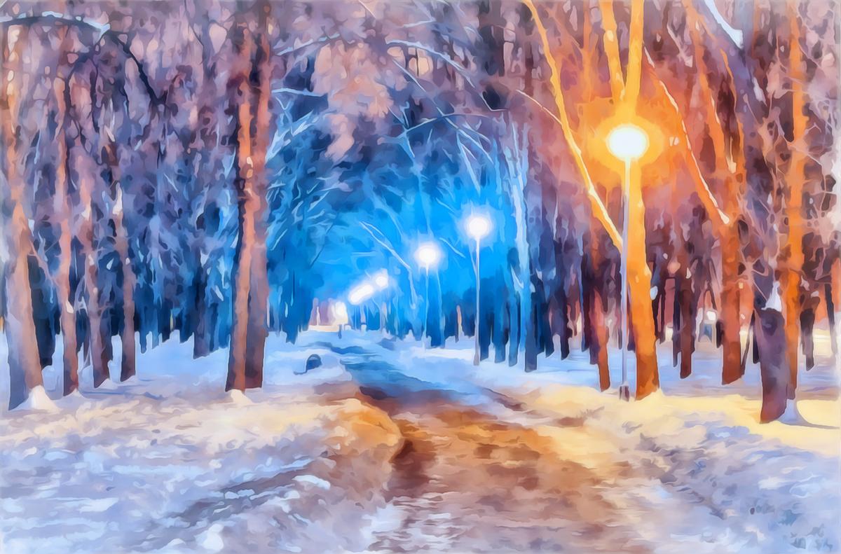 Serene Walkway Road Canvas Wall Art – view 3