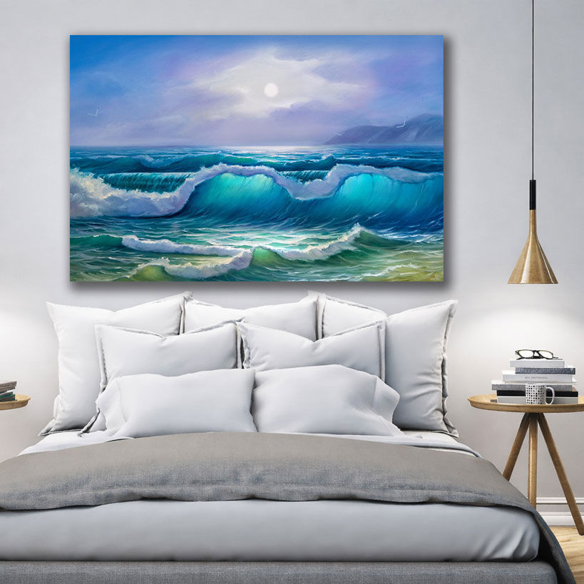Serene Waterfall Large Canvas Prints – view 3