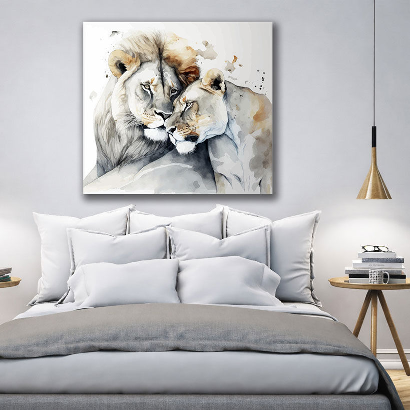 Mystical Reindeer Forest Canvas Wall Art – view 3