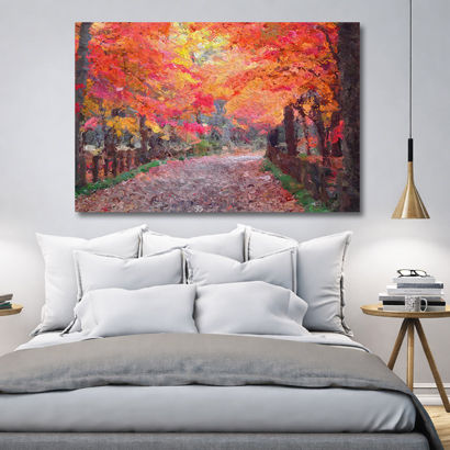 Tranquil Nature Walkway Large Canvas – view 3
