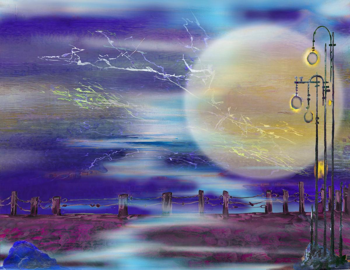 Mystical Morning Fog Forest - Canvas Art for Living Room – view 2