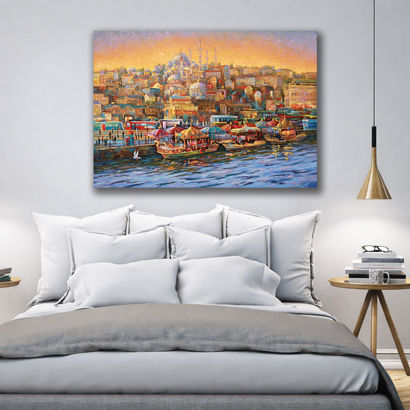 Golden Gate Sunset San Francisco City Canvas Art – view 3