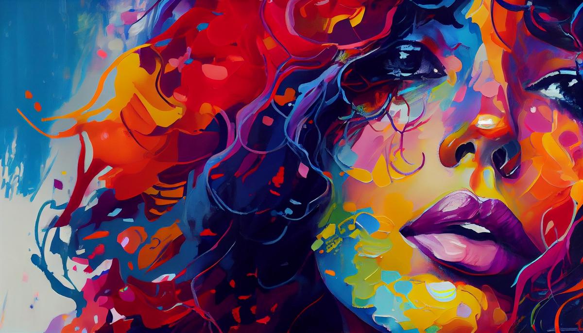 Modern Diva Portrait Canvas Painting – view 3