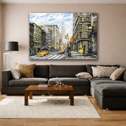 Tokyo Rain Shibuya Crossing Neon Canvas Art – view 2