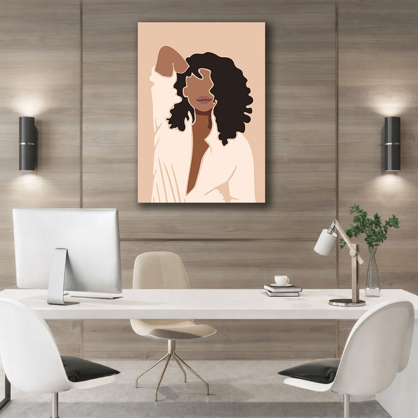 Framed Contemporary Diva Canvas Painting – view 4