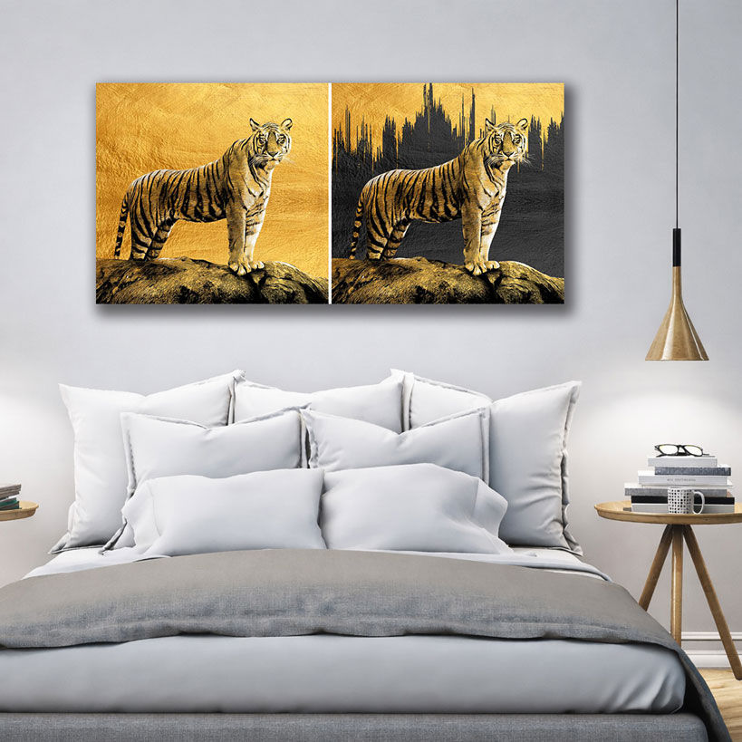 Abstract Wildlife Canvas Wall Art - Modern Decor – view 4