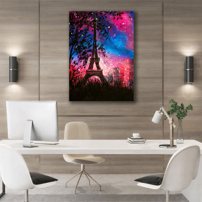 Modern Lovers Black and White Canvas Prints - Displayed in Modern Bedroom - Bedroom Wall Decor India - Canvas Groove India