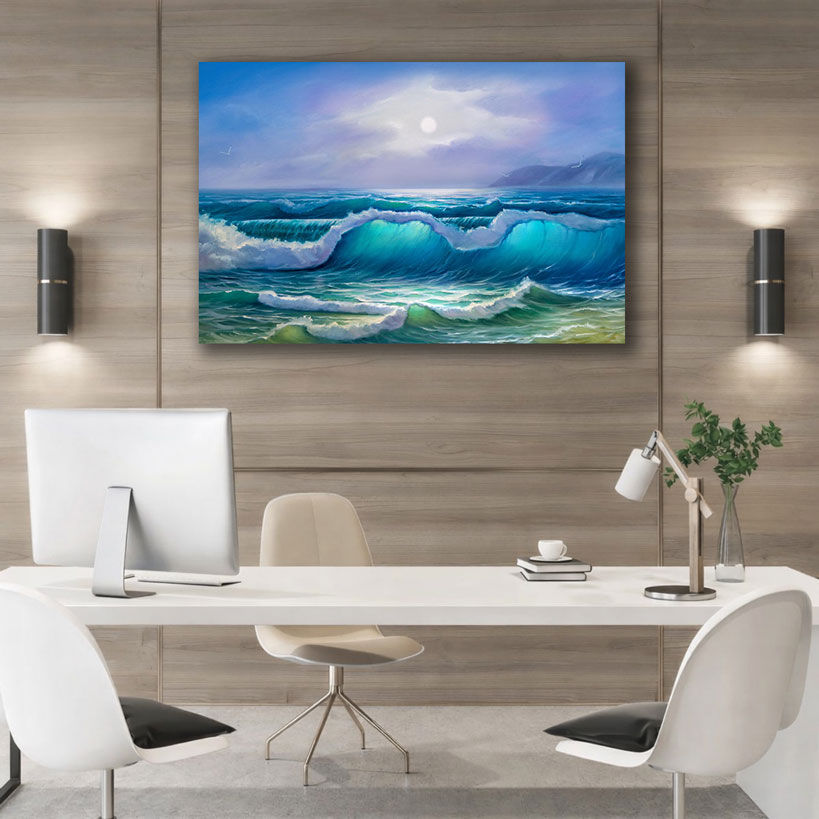 Serene Waterfall Large Canvas Prints – view 4