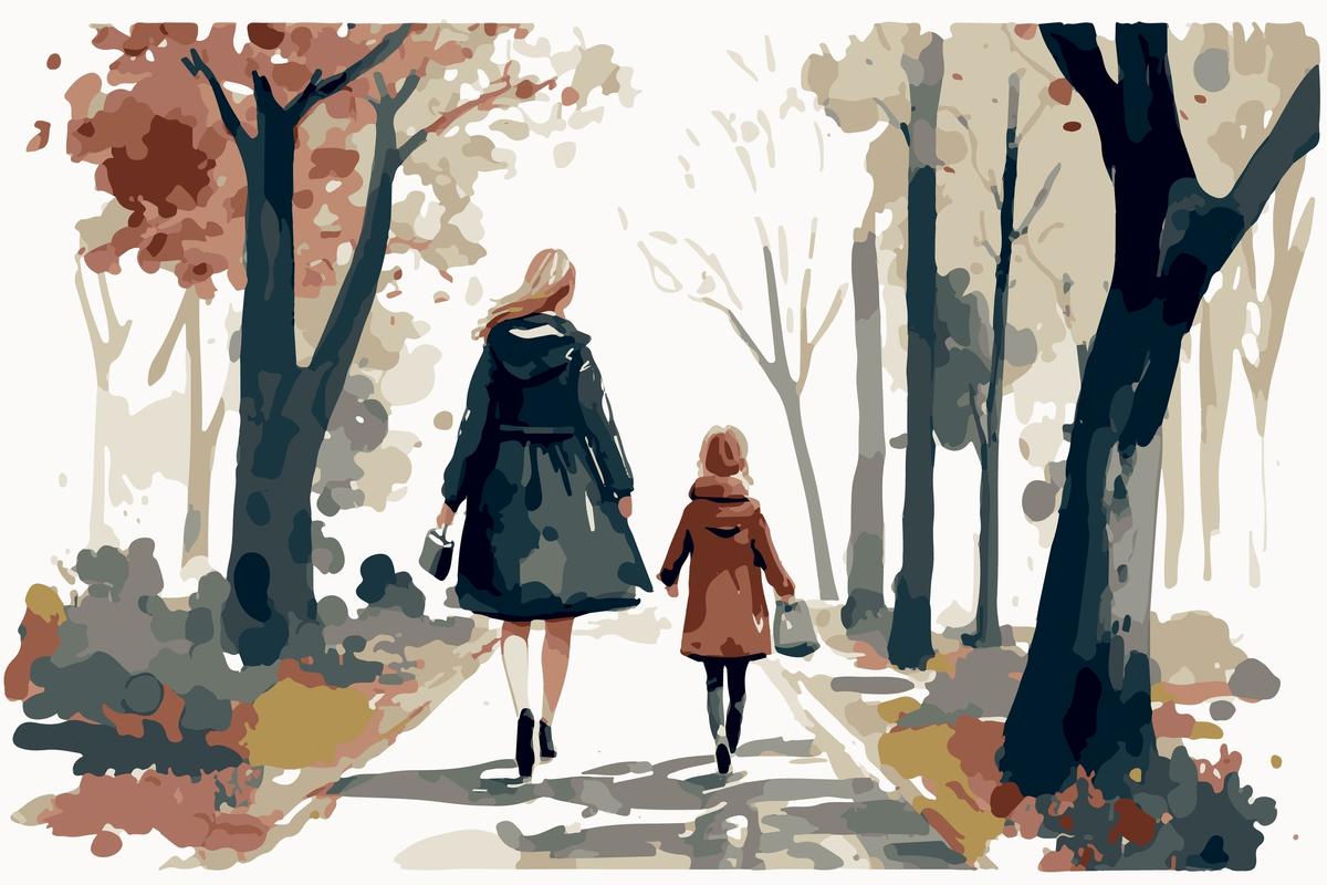 Loving Bond Mother and Baby Large Canvas - Premium Mother & Baby Canvas Print - Close-up View - Canvas Groove India