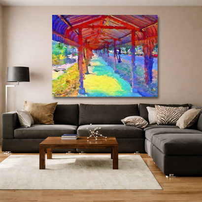 Peaceful Forest Walkway Canvas Wall Art – view 4