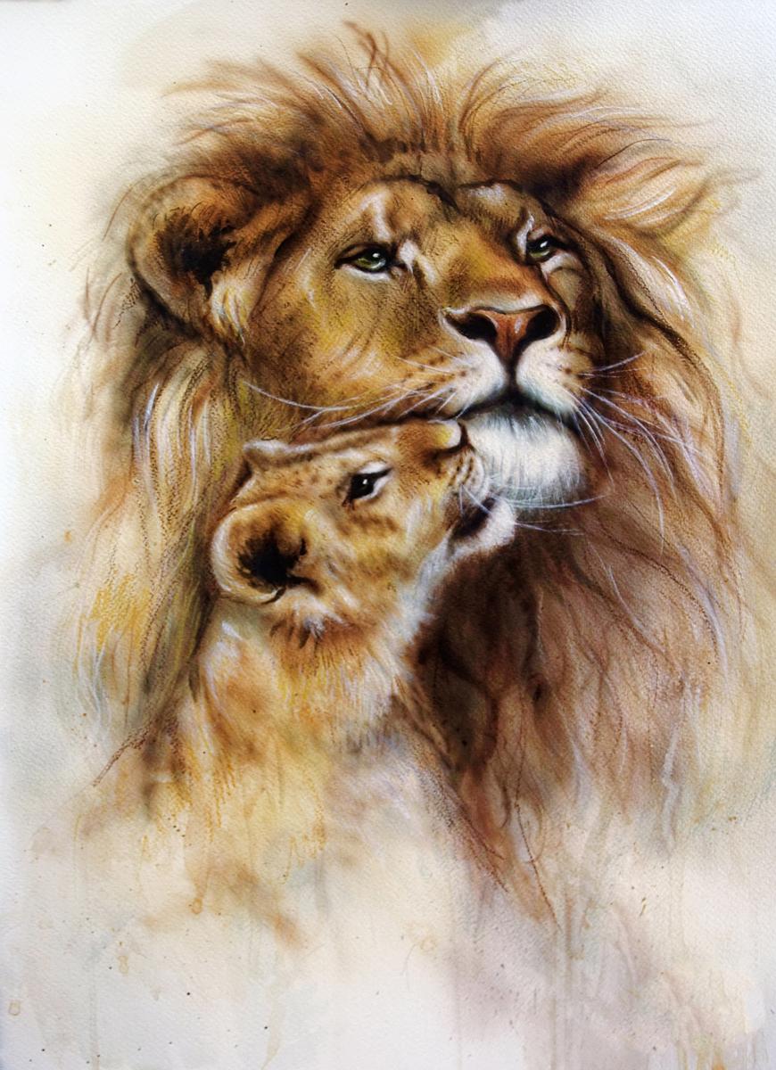 Premium Wildlife Framed Canvas Prints - Premium Wildlife Canvas Print - Close-up View - Canvas Groove India