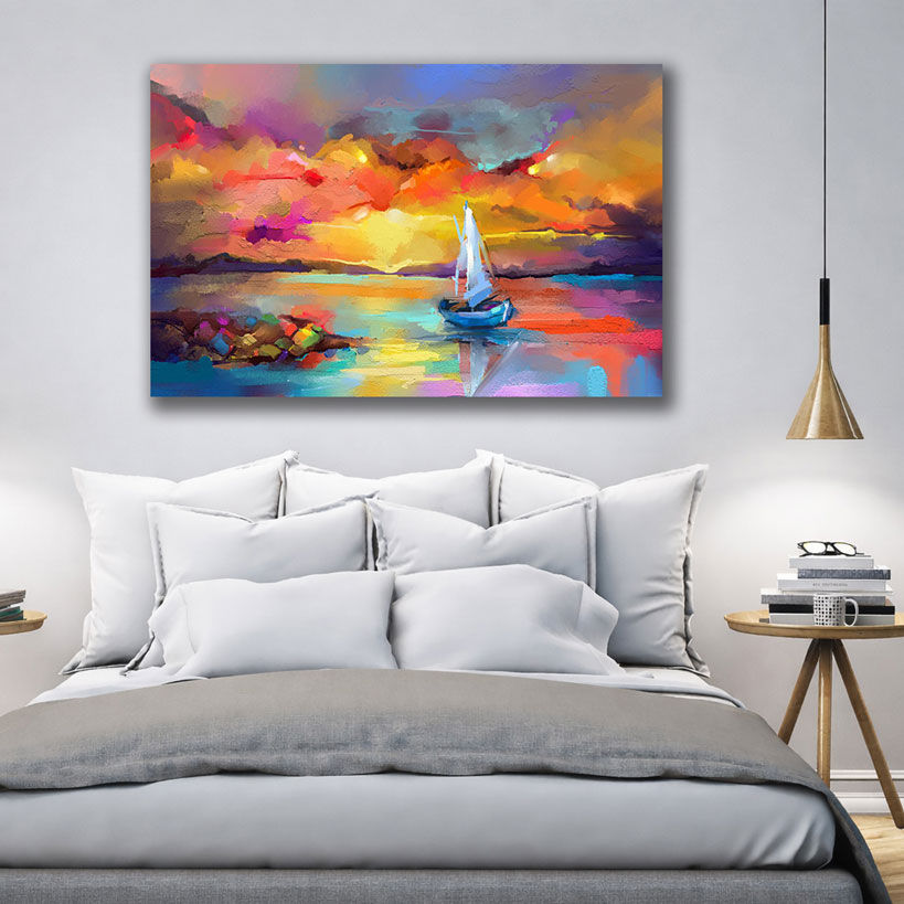Serene Horizon Canvas Wall Art for Office — image 4 of 4
