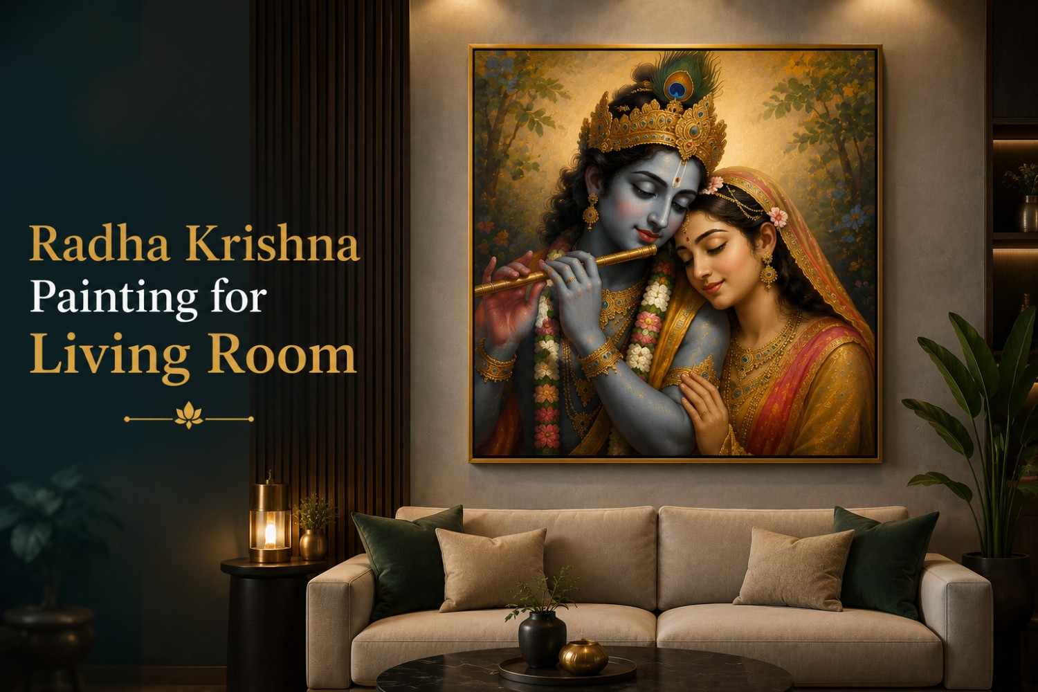 Radha Krishna Wall Painting Wall art