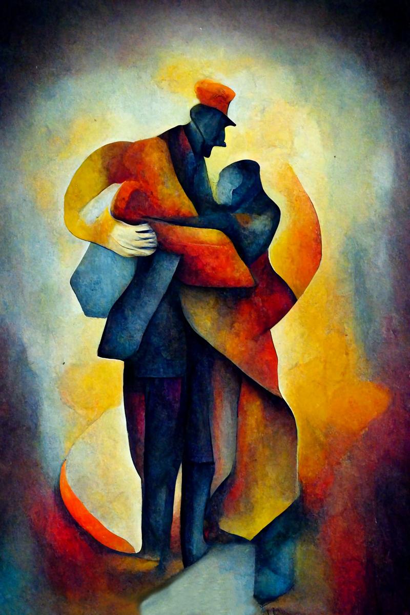 Romantic Sunset Canvas Art - Large Wall Prints - Displayed in Modern Bedroom - Bedroom Wall Decor India - Canvas Groove India