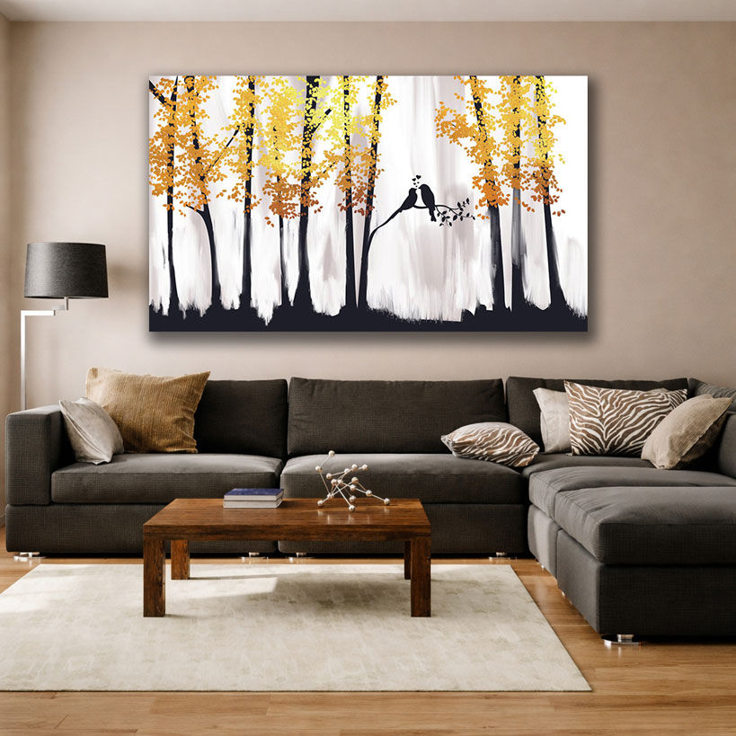 Serene Blue Misty Mountains Canvas Prints – view 4