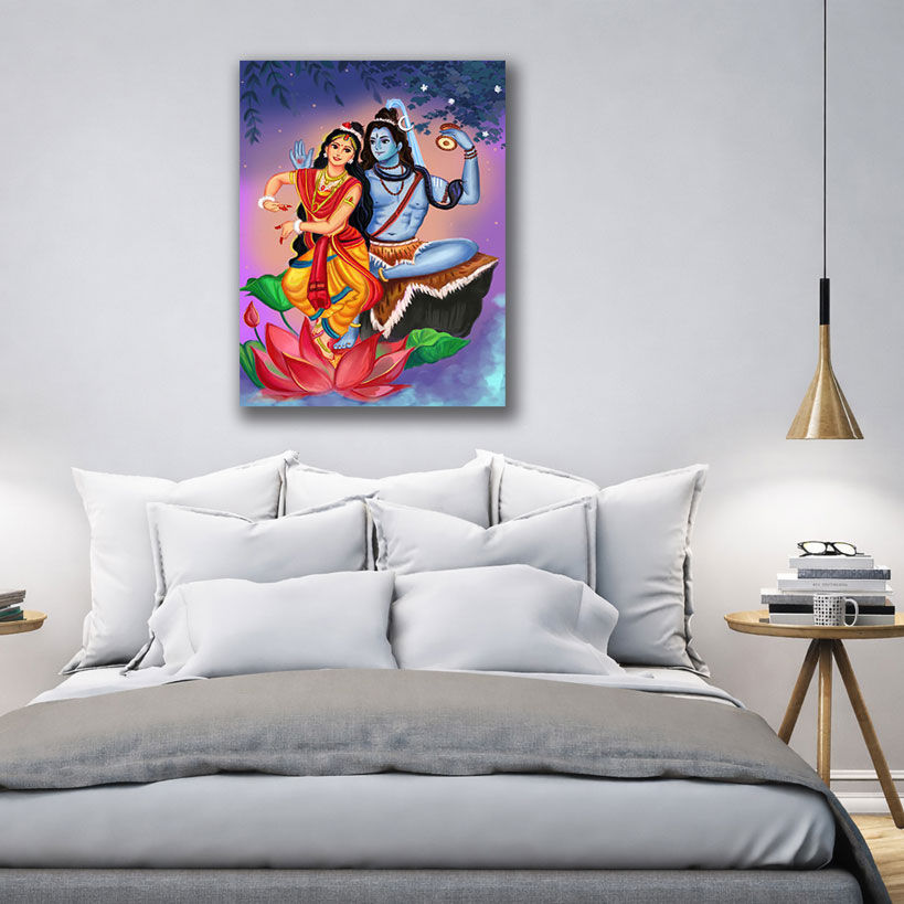 Large Canvas Wall Art: Shiva Parvati – view 3