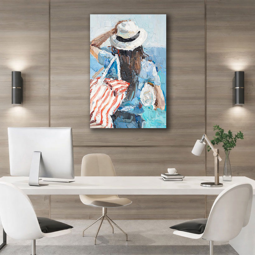 Whispering Hearts Simple Canvas Prints - Home Decor - Displayed in Office or Study Room - Canvas Groove India