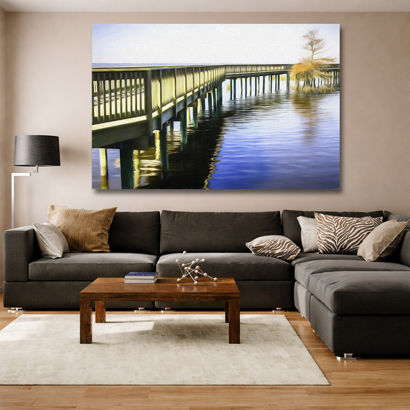 Vibrant Spring Blossom Forest - Large Wall Art Canvas – view 3