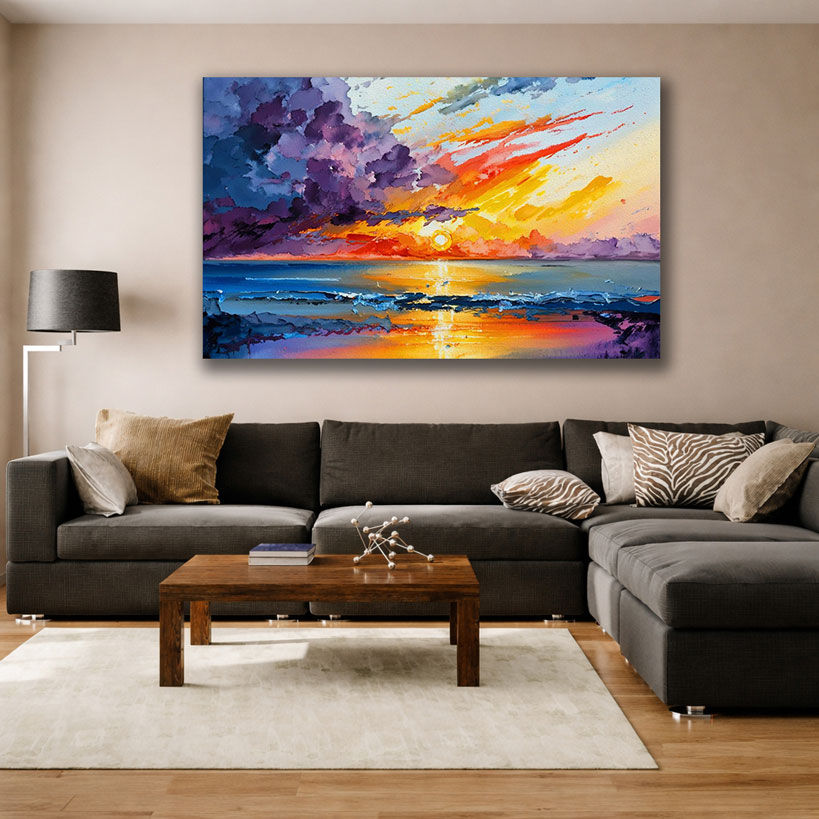 Starry Night Sky Canvas Art Prints — Oversized Wall Art India – view 4