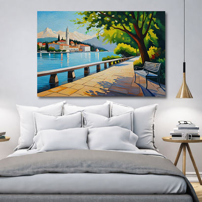 Sunlit Path Walkway Road Canvas Prints – view 4
