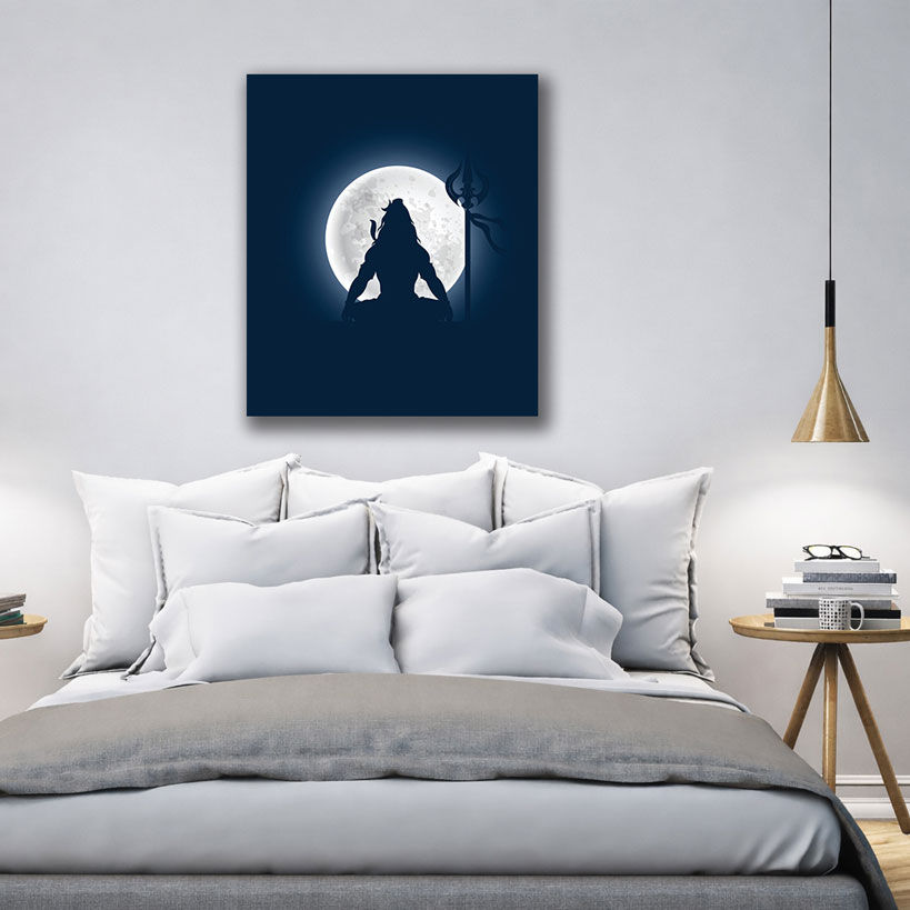 Traditional Shiva Painting Canvas – view 4