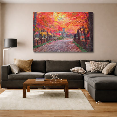 Tranquil Nature Walkway Large Canvas – view 4