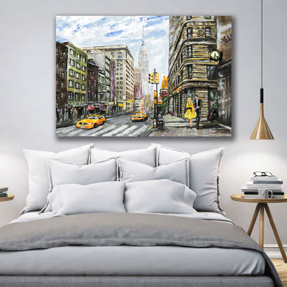 Tokyo Rain Shibuya Crossing Neon Canvas Art – view 4