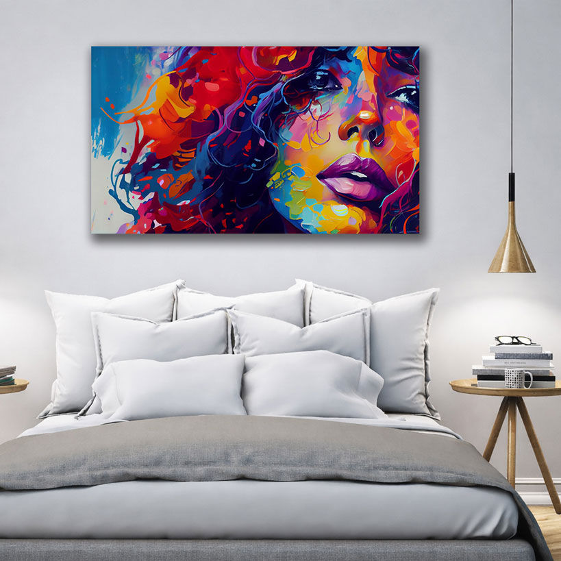Modern Diva Portrait Canvas Painting – view 4