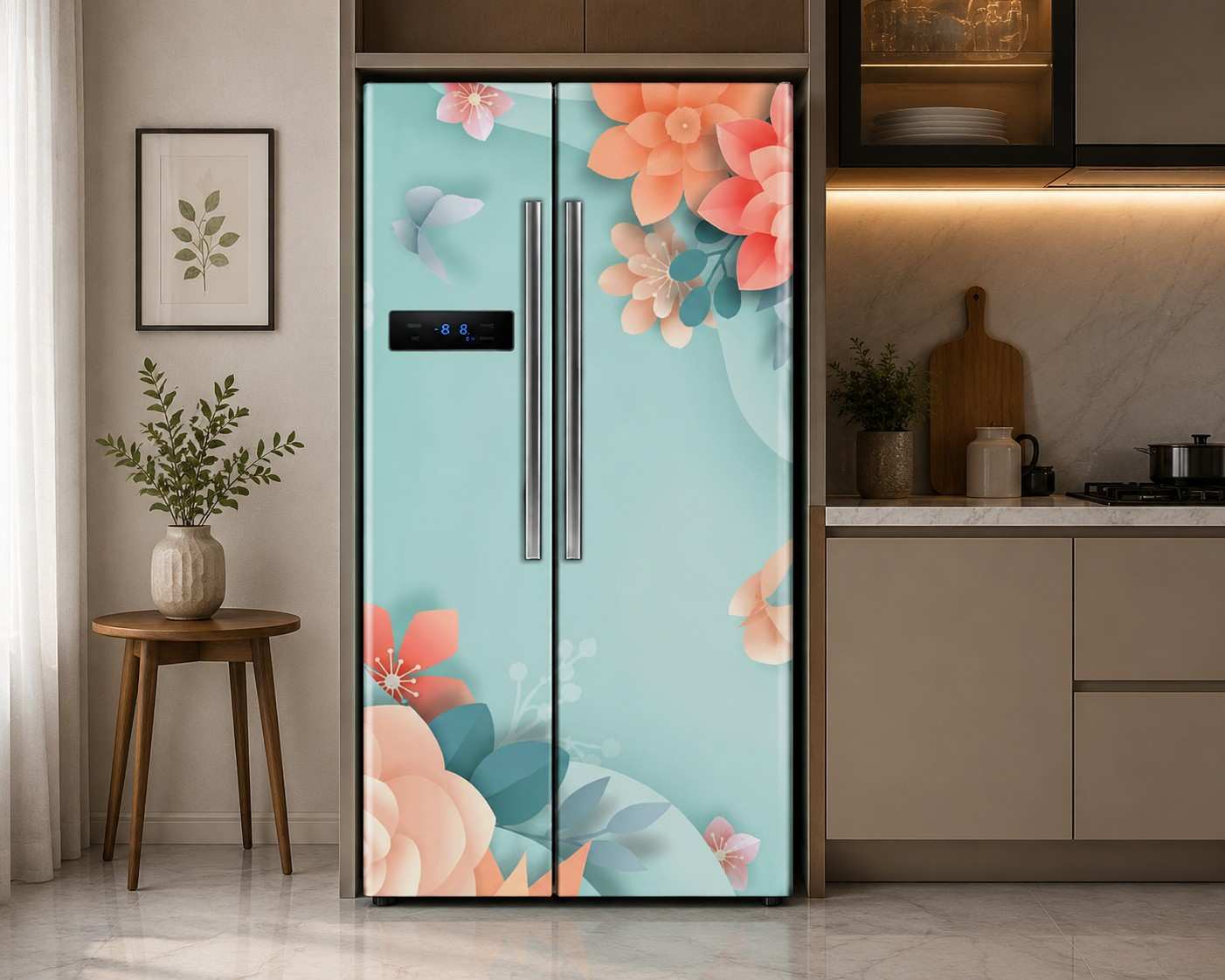 Fridge Wallpaper Design For Home